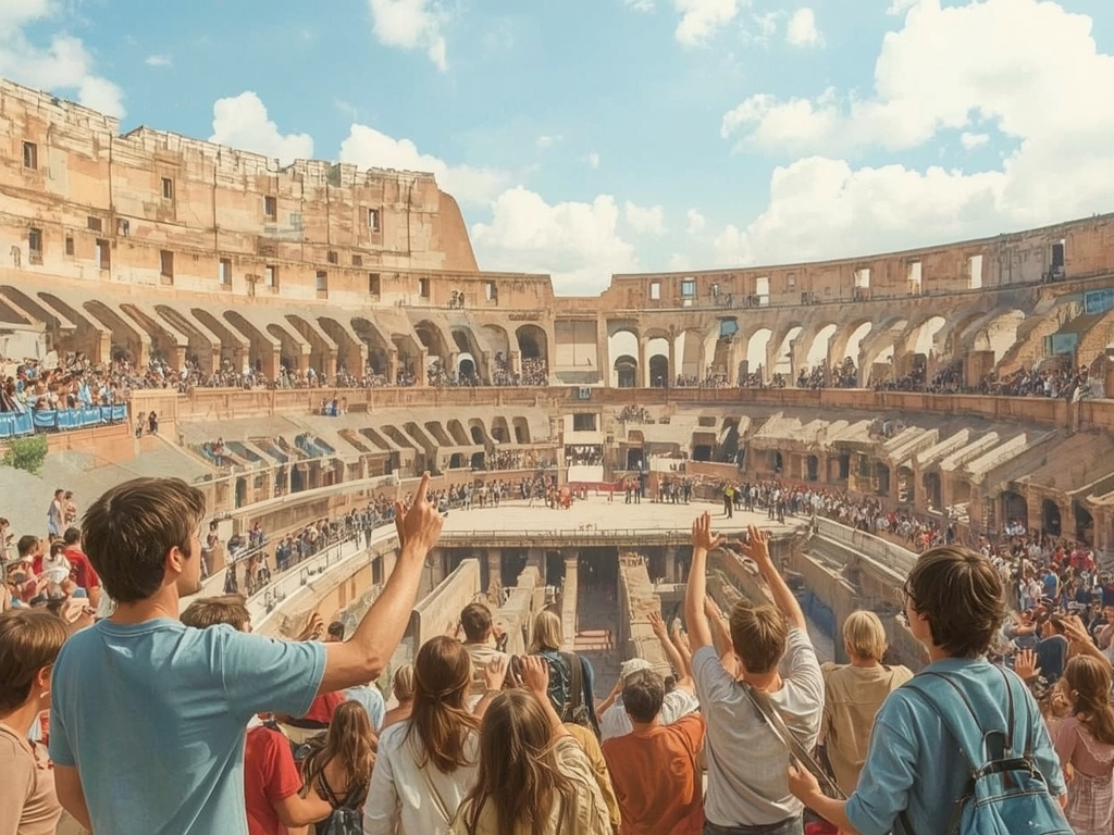 The Colosseum’s “thumbs” signal: a movie-sized mix-up