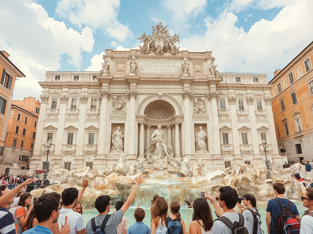 A “fountain with stage presence” that makes everyone act like they’re in a movie