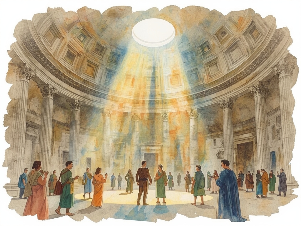 El foco del óculo: el gran reloj de sol de Roma