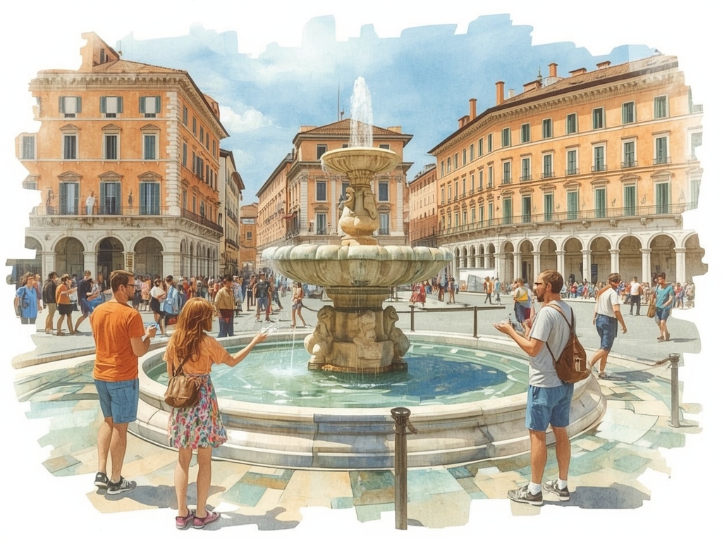Le rendez-vous « fontaine à vœux » : une pièce pour la chance (et une glace encore meilleure)