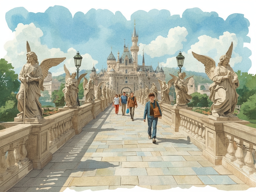 Le pont des « statues qui parlent » et des vœux murmurés