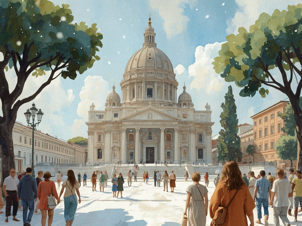 Der „Schneefall im Hochsommer“, der den Bauplatz bestimmte